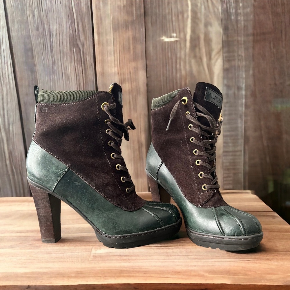 Tommy Hilfiger lace up ankle boots